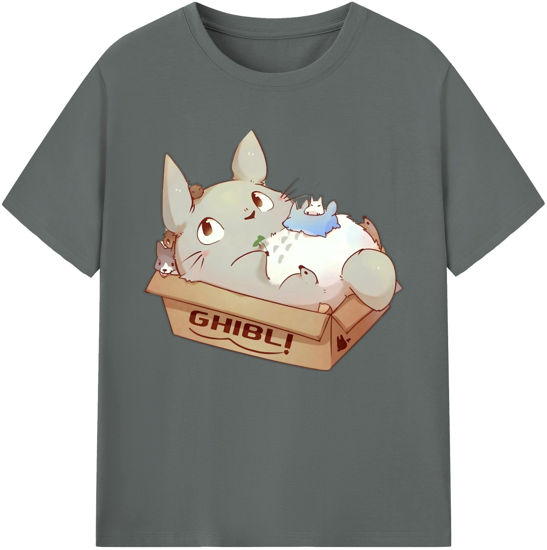 （画像用） となりのトトロ 草壁メイ 草壁サツキ My Neighbor Totoro Satsuki Kusakabe Mei Kusakabe 綿100％ メンズ半袖Tシャツ｜肌触りやわらか＆通気性